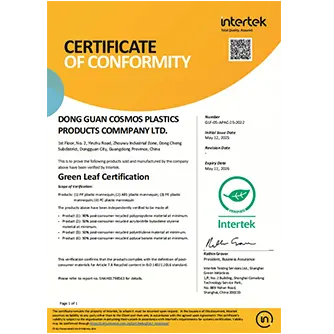 Certificação Intertek Green Leaf <br>