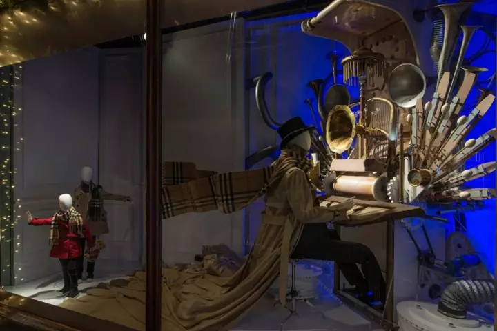 Vitrine de Natal da Burberry e Harrods, Londres – Reino Unido