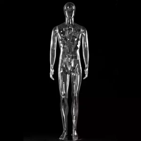 Manequins masculinos transparentes: como o design claro muda as exibições de varejo